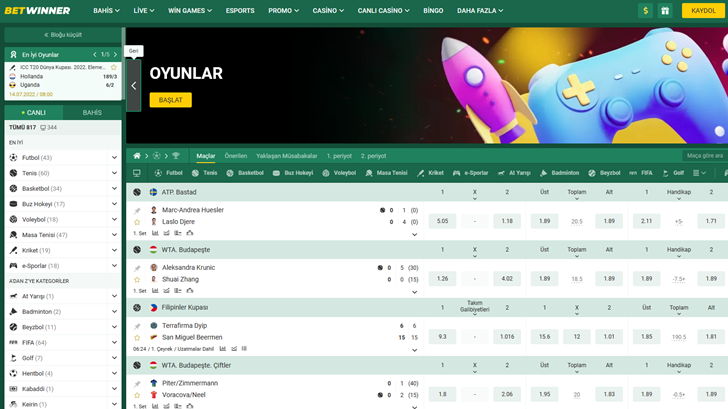 Betwinner Giriş