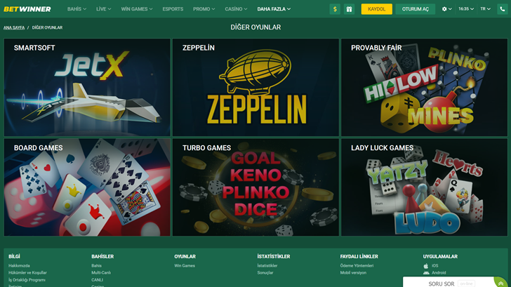 Betwinner Zeppelin Bahis Oyunu Oynama Adımları