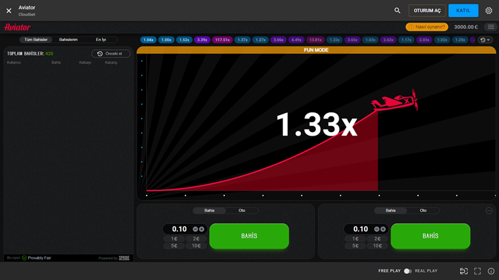 Cloudbet Aviator Bahis Oyunu Oynama Adımları